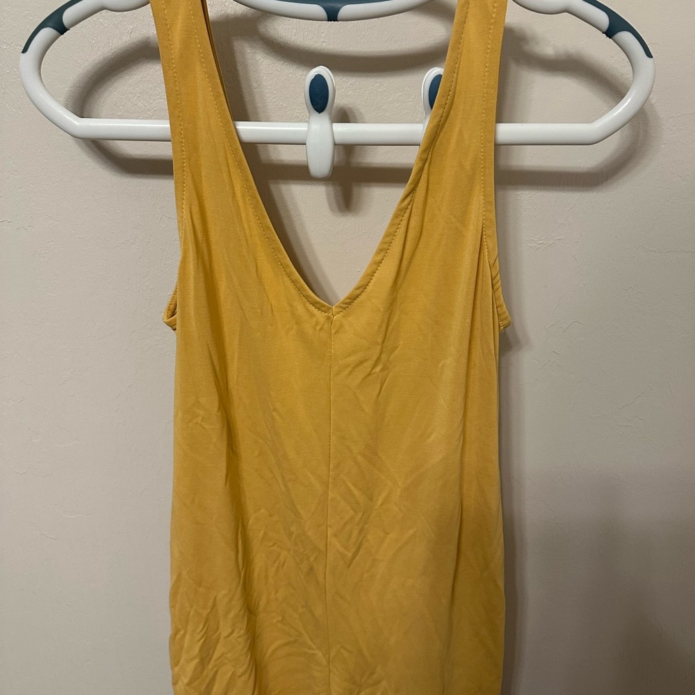 Lulu's Yellow Backless Romper